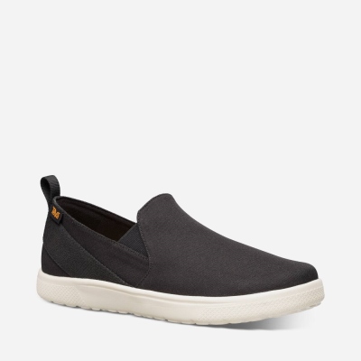 Teva Voya Slip On Men's Black Sneakers CA05151 Canada Online